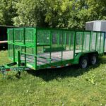 USED 2023 DELCO 7X16 12K GVWR UTILITY TRAILER