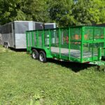 USED 2023 DELCO 7X16 12K GVWR UTILITY TRAILER